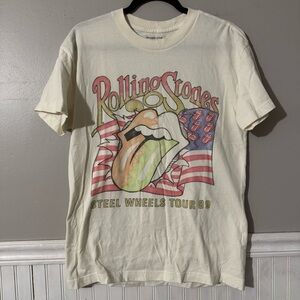 Abercrombie & Fitch The Rolling Stones Steel Wheels Tour 89 T-Shirt Men’s Size S